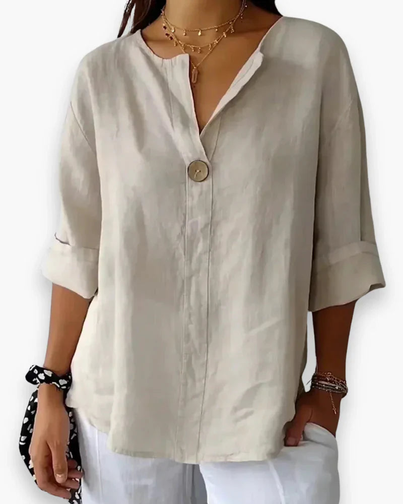 Women's Relaxed-Fit Blouse for Chic Comfort Effortless Elegance