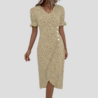 Women's Elegant Floral Midi Dress