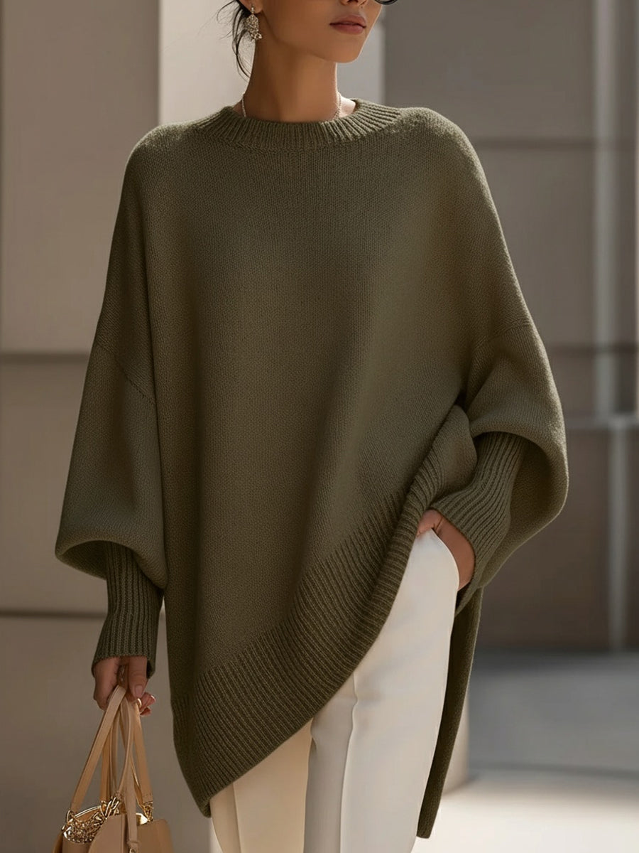 Cordelia Sophisticated Sweater in olive green