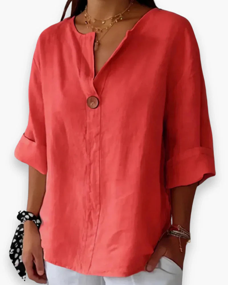 Women's Relaxed-Fit Blouse for Chic Comfort Effortless Elegance