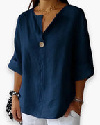 Women's Relaxed-Fit Blouse for Chic Comfort Effortless Elegance