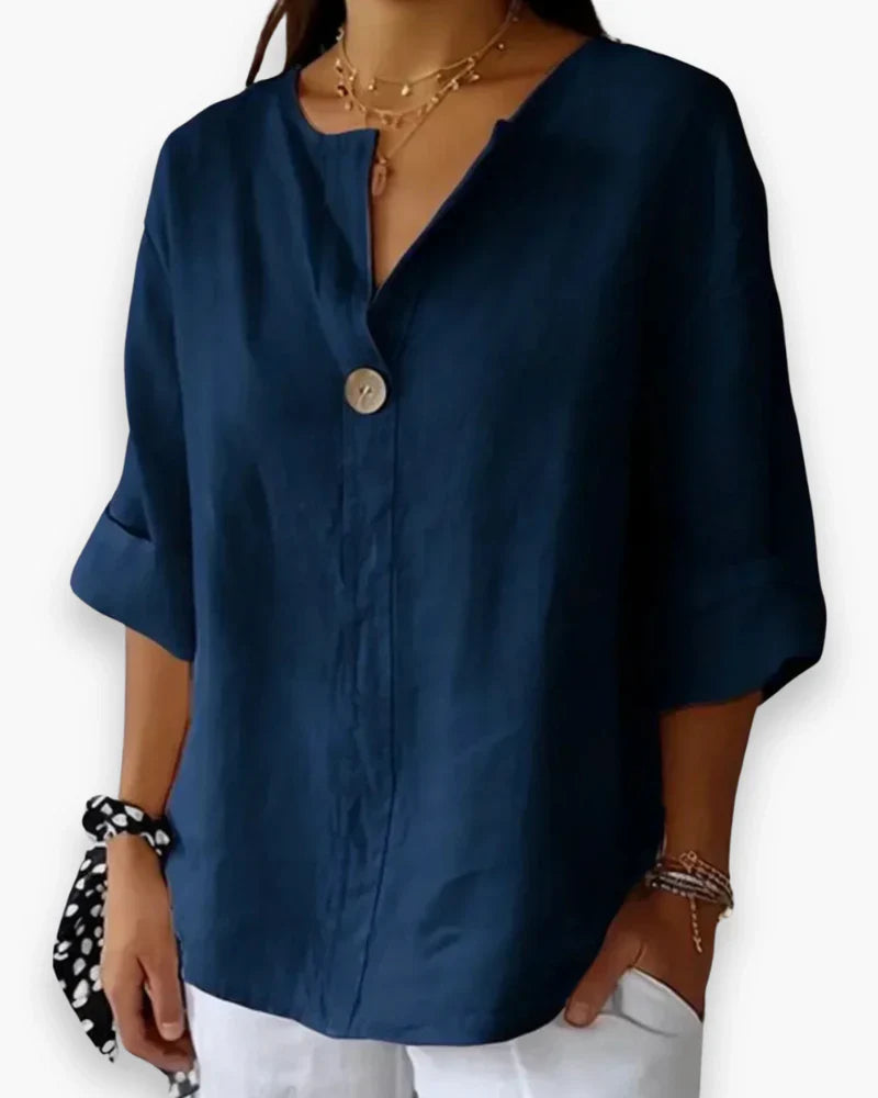 Women's Relaxed-Fit Blouse for Chic Comfort Effortless Elegance