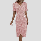 Women's Elegant Floral Midi Dress