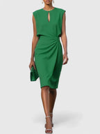 Elara Sophisticated Dress - Green