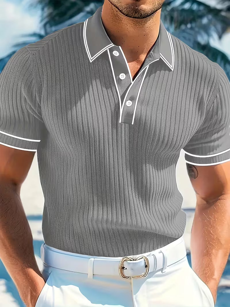 Polo shirt in gray