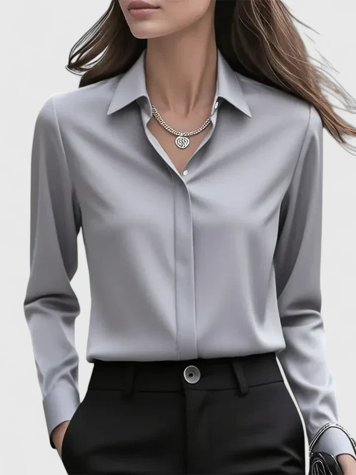 Arlette Elegant Top Gray