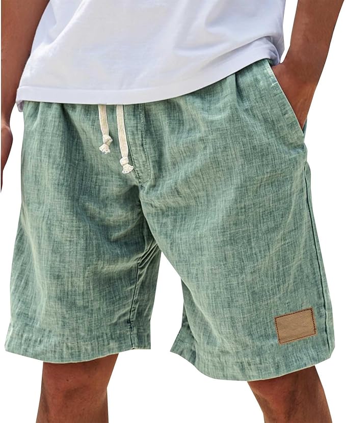 Caspian Casual Summer Shorts in mint green