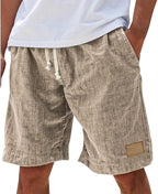 Caspian Casual Summer Shorts in khaki