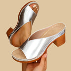 Amalfi| Block Heel Slide Sandals
