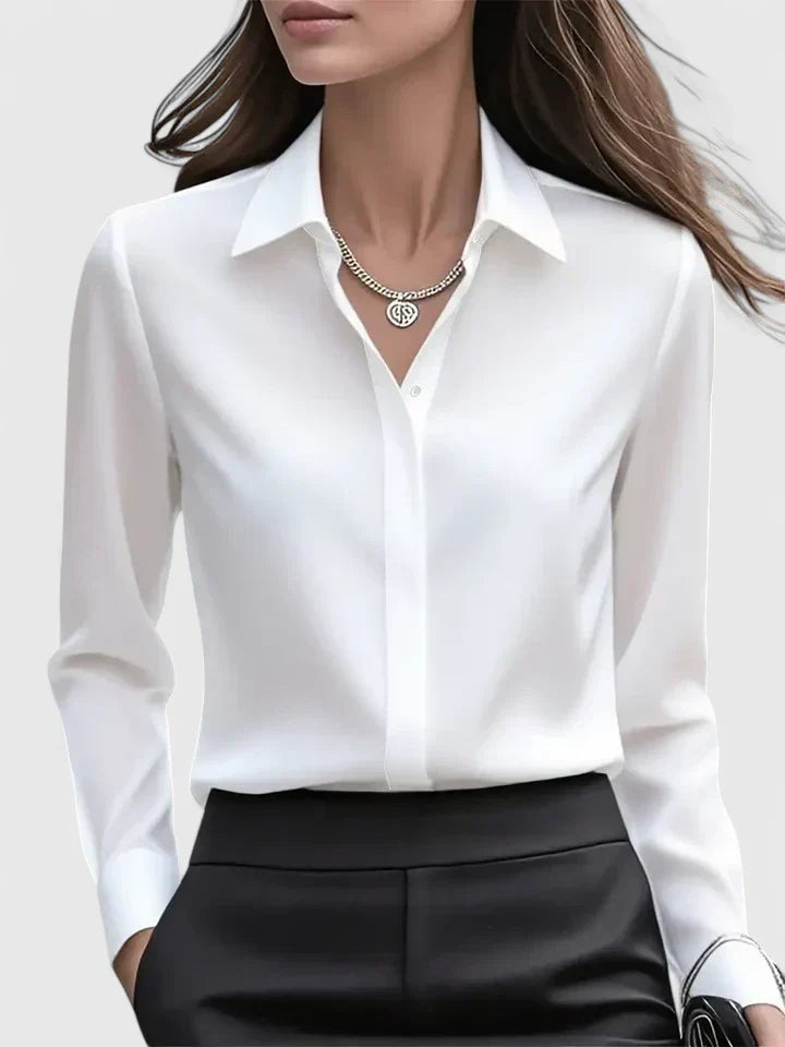 Arlette Elegant Top White