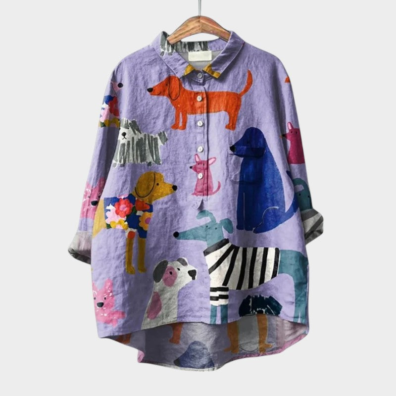 Delphine blouse purple