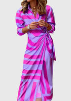 Solene Wrap Dress Purple