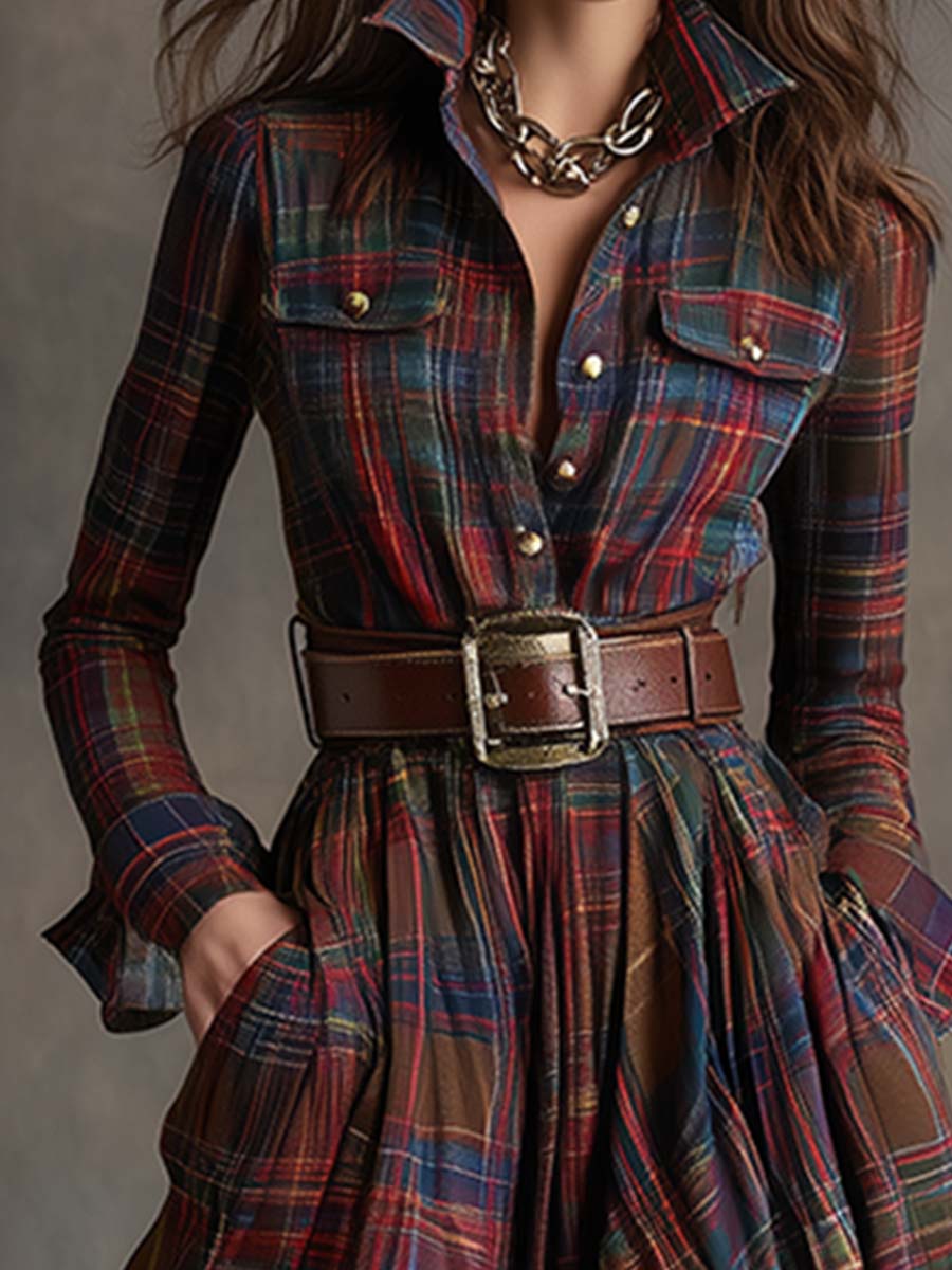 Shirt dress detail