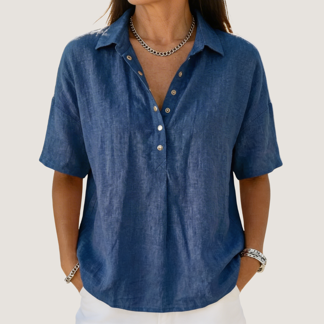 Linnea Casual Button-Up Collar Shirt