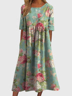 Celeste Flattering Dress Mint Green