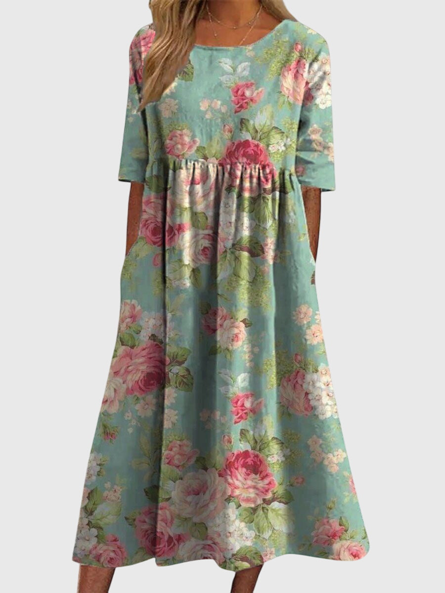 Celeste Flattering Dress Mint Green