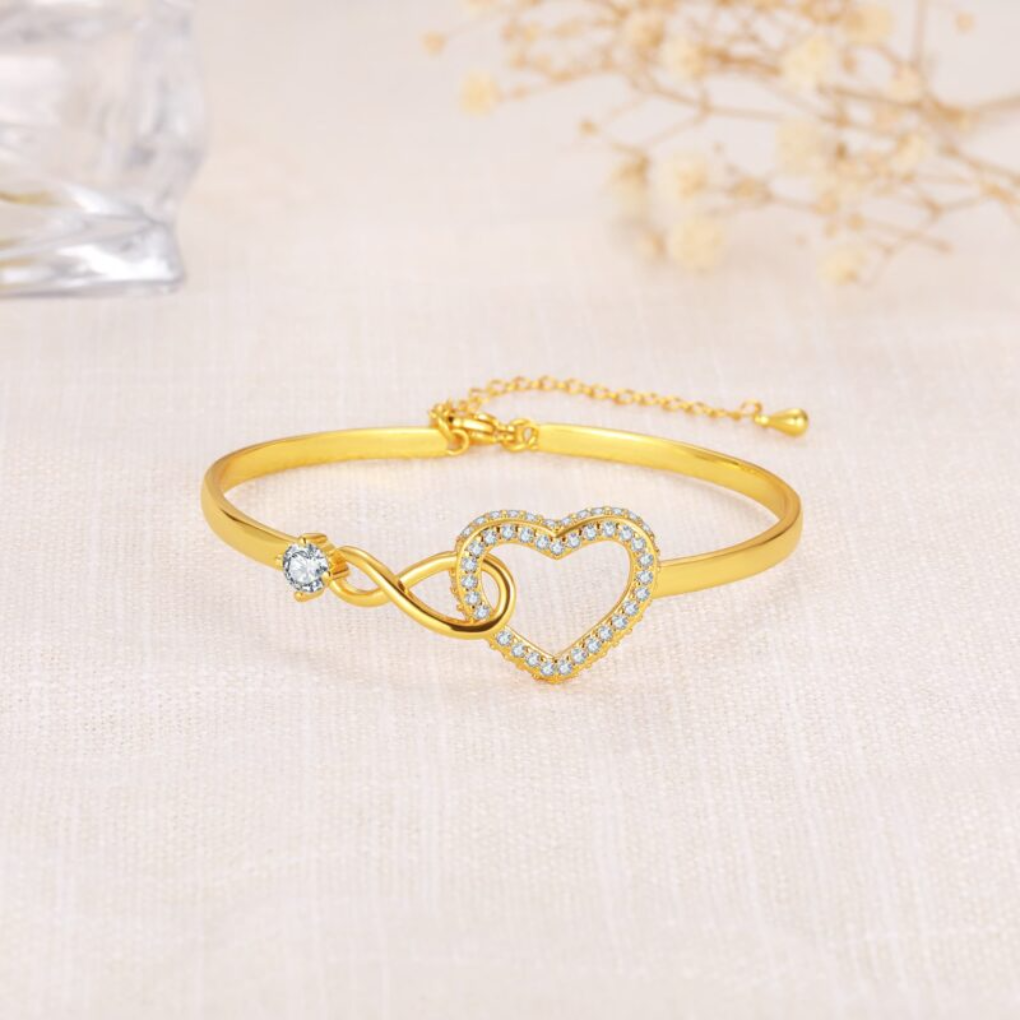 Elegant Infinity Heart Bracelet for Women