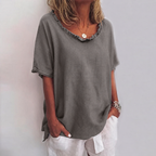 Solene Loose Blouse Dark Gray