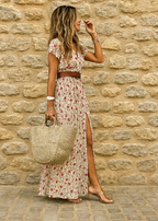 Marigold | Women's Boho Maxi Dress with Matching Belt