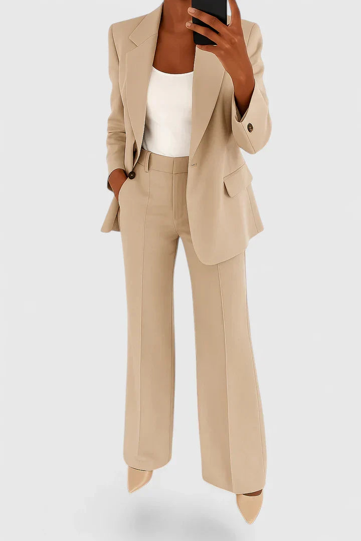Celeste Suit Set Beige