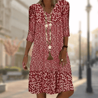 Camille Modern Comfortable Dress in Red