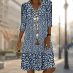 Camille Modern Comfortable Dress in Blue
