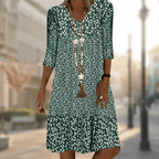 Camille Modern Comfortable Dress in Green