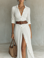 Collared dress detail
