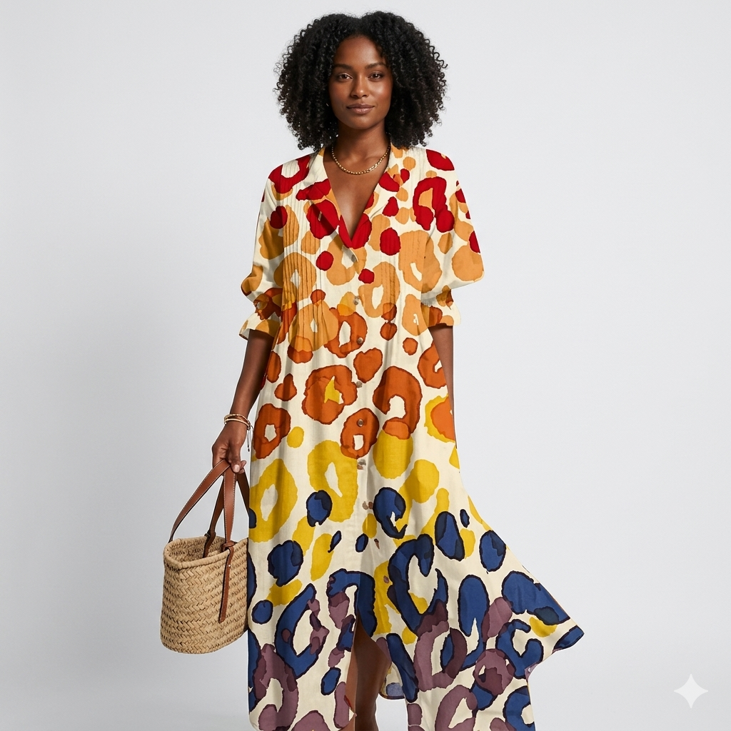 Midi Length Elegant Boho Dress