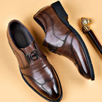 Giovanni men's handmade leather shoes detail