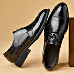 Giovanni men's handmade leather shoes detail