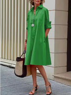 Bellamy Timeless Shirt Dress in green