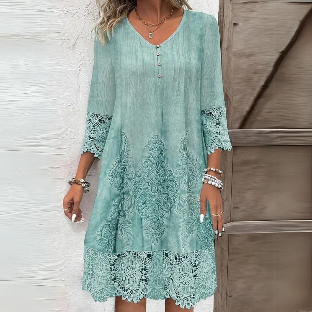 Coralie Midi Dress - Green
