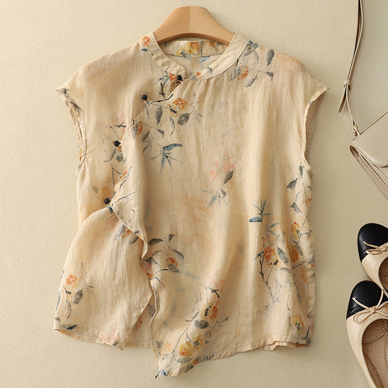 Juniper | Vintage Floral Sleeveless Top