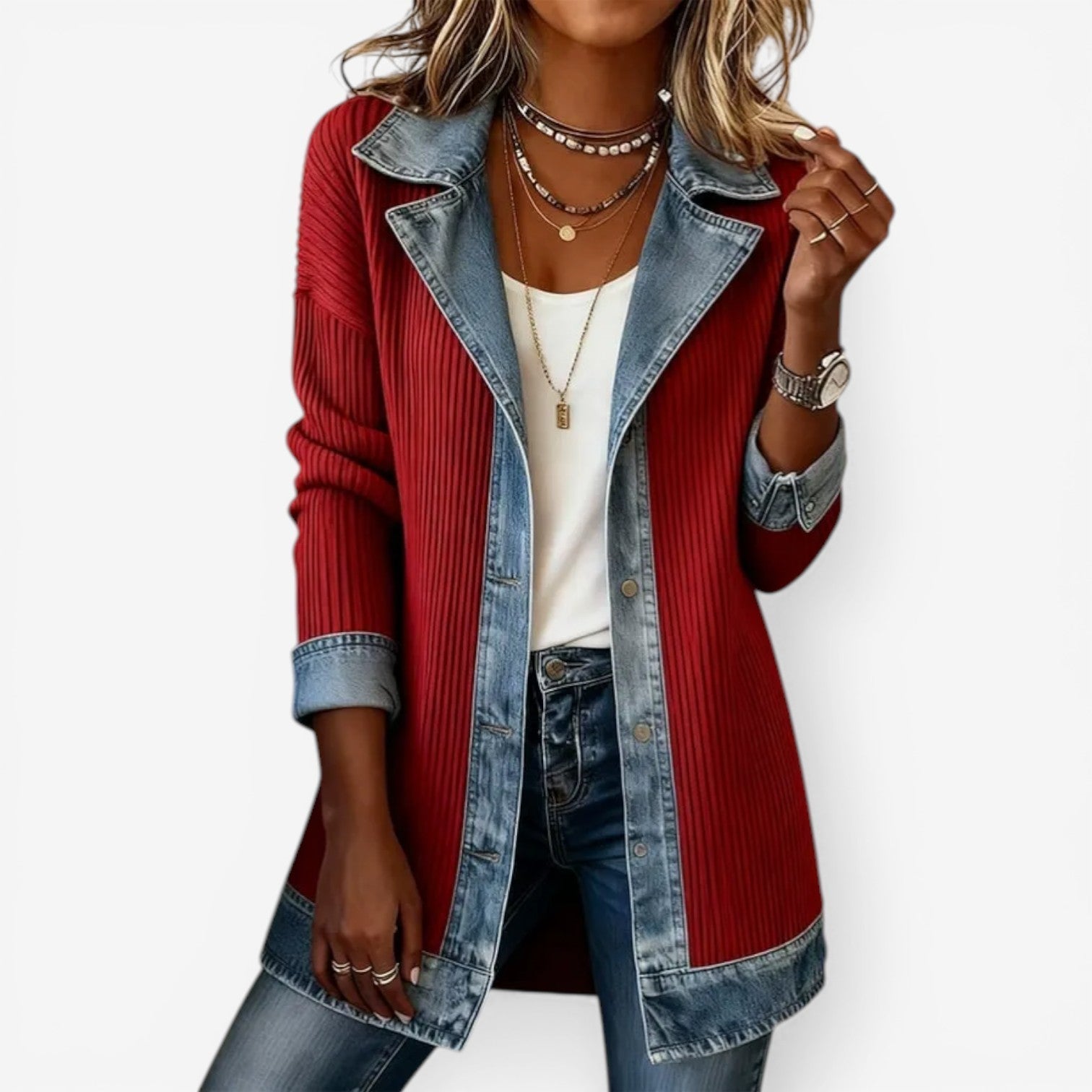 Jacket in red
