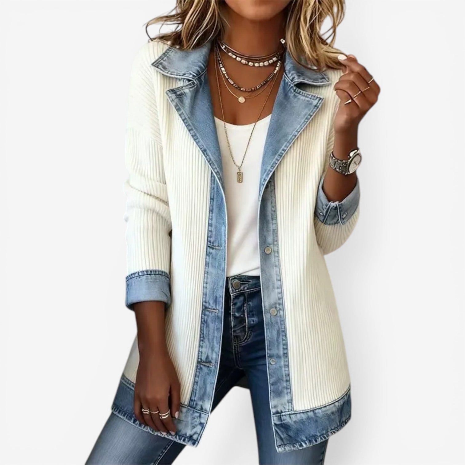 Jacket in white