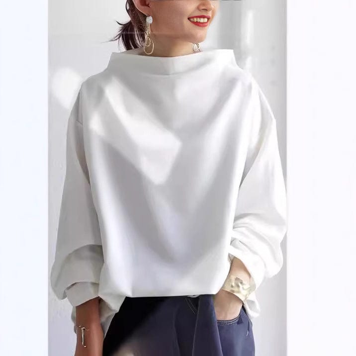 Solene Sophisticated Top White