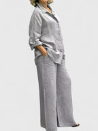 Marisol Relaxed Two-Piece Set Gray