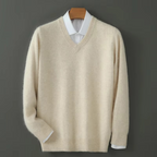 V Neck Sweater beige