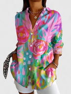 Celeste Sophisticated Blouse - Pink