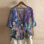 Linnea | Retro-Inspired Floral Blouse