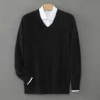 V Neck Sweater black