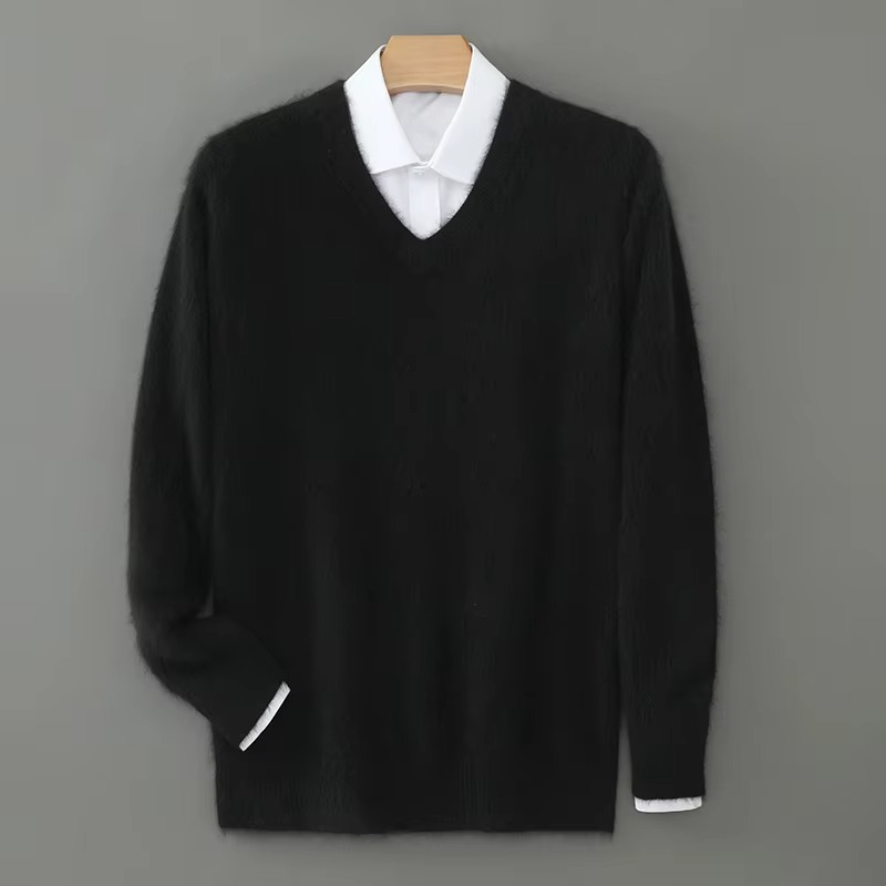 V Neck Sweater black
