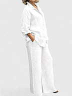 Marisol Relaxed Two-Piece Set White