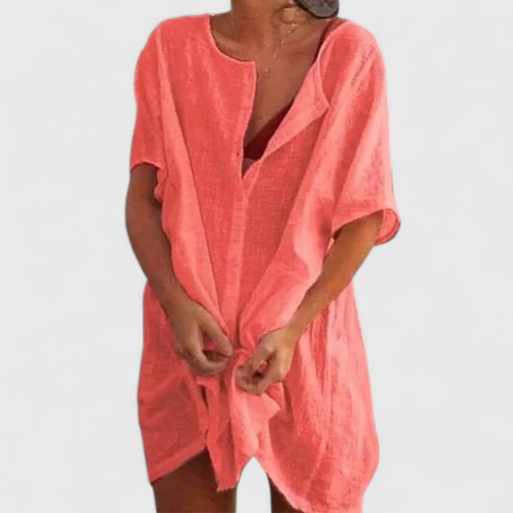 Marisol Tunic Dress Red
