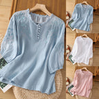 Elowen | Floral Button-Front Blouse