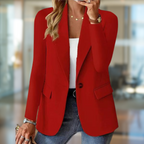 Aurelia Classic Fit Blazer Red