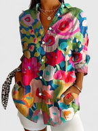 Celeste Sophisticated Blouse - Multi-colored 1