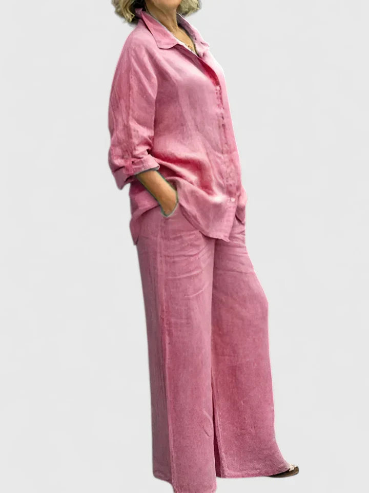 Marisol Relaxed Two-Piece Set Pink