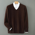 V Neck Sweater coffee
